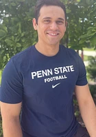 Nike Penn State Nittany Lions Navy Blue Dri-FIT Football Short Sleeve T Shirt