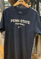 Nike Penn State Nittany Lions Navy Blue Dri-FIT Football Short Sleeve T Shirt