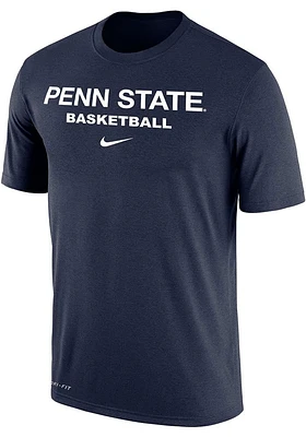 Nike Penn State Nittany Lions Navy Blue Dri-FIT Basketball Short Sleeve T Shirt