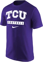 Nike TCU Horned Frogs Purple Core Football Short Sleeve T Shirt