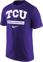 Nike TCU Horned Frogs Purple W Core Basketball Short Sleeve T Shirt