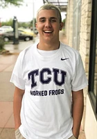 Nike TCU Horned Frogs White Dri-FIT Name Drop Short Sleeve T Shirt