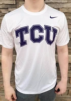 Nike TCU Horned Frogs White Legend Wordmark Short Sleeve T Shirt