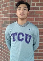 Nike TCU Horned Frogs Grey Legend Wordmark Long Sleeve T-Shirt