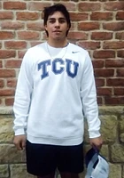 Nike TCU Horned Frogs Mens White Club Fleece Wordmark Long Sleeve Crew Sweatshirt