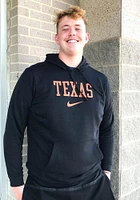 Nike Texas Longhorns Mens Black Club Fleece Long Sleeve Hoodie