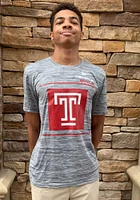 Nike Temple Owls Grey Sideline Velocity Legend Short Sleeve T Shirt