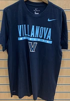 Nike Villanova Wildcats Navy Blue Dri-FIT Flat Name Mascot Short Sleeve T Shirt