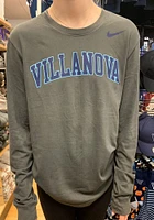 Nike Villanova Wildcats Grey Dri-FIT Arch Name Long Sleeve T Shirt