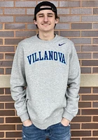 Nike Villanova Wildcats Mens Grey Club Fleece Long Sleeve Crew Sweatshirt