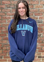 Nike Villanova Wildcats Mens Navy Blue Club Fleece Long Sleeve Crew Sweatshirt
