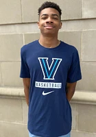 Nike Villanova Wildcats Navy Blue Dri-FIT Basketball Short Sleeve T Shirt