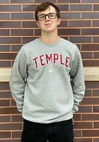 Nike Temple Owls Mens Club Fleece Long Sleeve Crew Sweatshirt