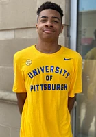 Nike Pitt Panthers Gold Dri-FIT Short Sleeve T Shirt