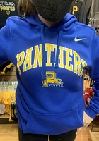 Nike Pitt Panthers Mens Blue Club Fleece Arch Long Sleeve Hoodie