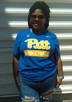 Nike Pitt Panthers Blue Basketball Logo Short Sleeve T Shirt