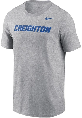 Nike Creighton Bluejays White Wordmark Core Short Sleeve T Shirt