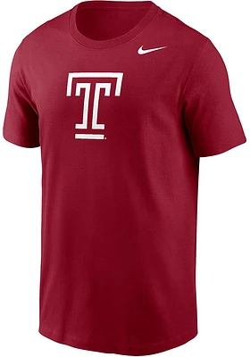 Nike Temple Owls Crimson Dri-FIT Short Sleeve T Shirt