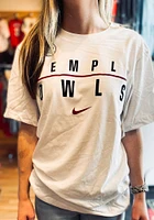 Nike Temple Owls White Dri-FIT Short Sleeve T Shirt