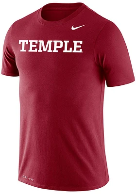 Nike Temple Owls Crimson Dri-FIT Legend Short Sleeve T Shirt