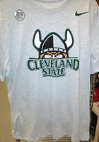 Nike Cleveland State Vikings Grey Dri-FIT Logo Short Sleeve T Shirt