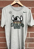 Nike Cleveland State Vikings Grey Dri-FIT Logo Short Sleeve T Shirt