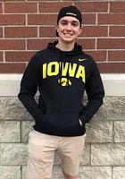 Nike Iowa Hawkeyes Mens Black Club Fleece Graphic Long Sleeve Hoodie
