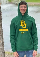 Nike Baylor Bears Mens Green Club Fleece Football Long Sleeve Hoodie