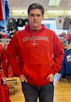 Nike Central Missouri Mules Mens Red Club Fleece Arch Name Long Sleeve Hoodie