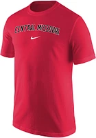 Nike Central Missouri Mules Red Core Arch Name Short Sleeve T Shirt