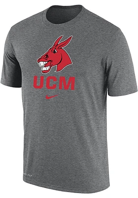 Nike Central Missouri Mules Grey Dri-FIT Name Drop Short Sleeve T Shirt