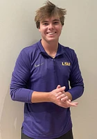 Nike LSU Tigers Mens Purple Intensity Logo Long Sleeve Qtr Zip Pullover