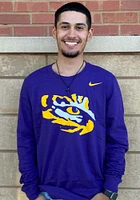 Nike LSU Tigers Purple Core Logo Long Sleeve T Shirt