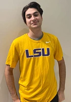 Nike LSU Tigers Gold Legend Wordmark Short Sleeve T Shirt