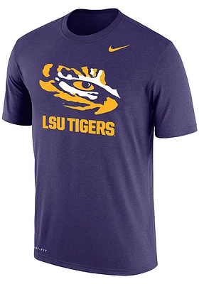 Nike LSU Tigers Purple Dri-FIT Name Drop Short Sleeve T Shirt