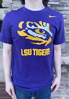 Nike LSU Tigers Purple Dri-FIT Name Drop Short Sleeve T Shirt