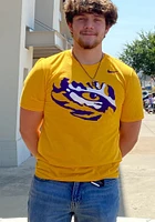 Nike LSU Tigers Gold Core Logo Short Sleeve T Shirt