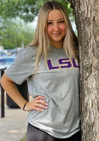 Nike LSU Tigers Grey Core Wordmark Short Sleeve T Shirt