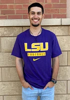 Nike LSU Tigers Purple Core Football Short Sleeve T Shirt