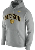 Nike Missouri Tigers Mens Grey Club Fleece Long Sleeve Hoodie