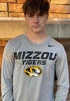 Nike Missouri Tigers Grey Legend Flat Name Mascot Long Sleeve T-Shirt