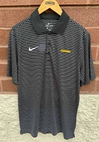 Nike Missouri Tigers Mens Black Stadium Stripe Wordmark Short Sleeve Polo