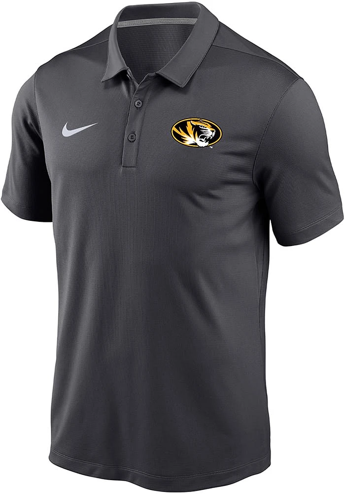 Nike Missouri Tigers Mens Grey Varsity Logo Short Sleeve Polo