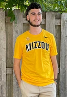 Nike Missouri Tigers Gold Dri-FIT Arch Name Short Sleeve T Shirt