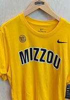 Nike Missouri Tigers Gold Dri-FIT Arch Name Short Sleeve T Shirt