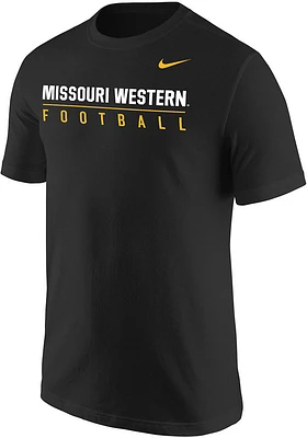 Nike Missouri Western Griffons Black Core Football Short Sleeve T Shirt