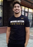 Nike Missouri Western Griffons Black Core Football Short Sleeve T Shirt