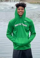 Nike North Texas Mean Green Mens Club Fleece Wordmark Long Sleeve Hoodie
