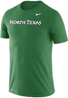 Nike North Texas Mean Green Legend Wordmark Short Sleeve T Shirt