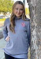 Nike Oklahoma Sooners Mens Grey Intensity Logo Long Sleeve Qtr Zip Pullover
